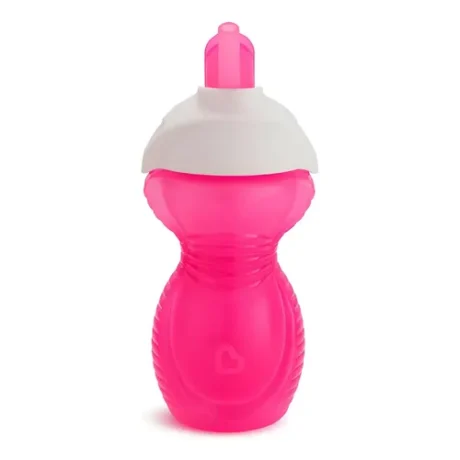 Vaso Click Lock Carrizo Silicona 9oz Munchkin 15424 - Rosa