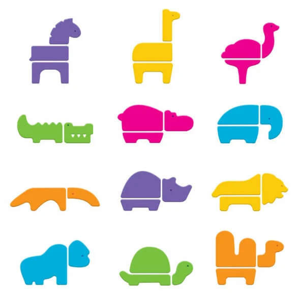Safari Foam Puzzle Set Munchkin 17406 - animales