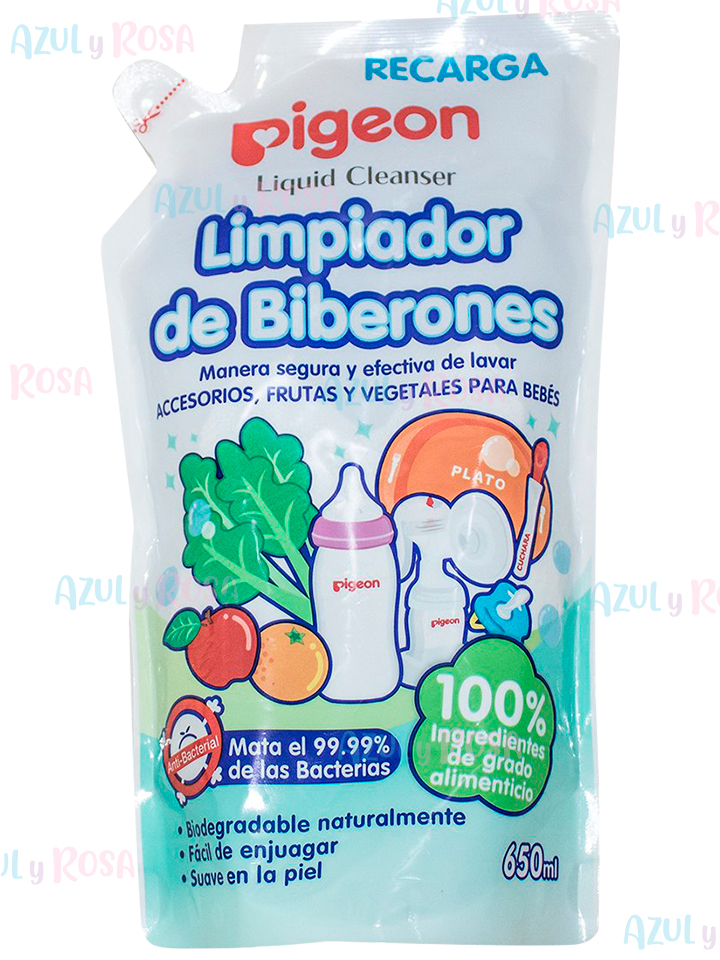 LIMPIADOR LIQUIDO DE BIBERONES REFILL 650 ML PIGEON 26742