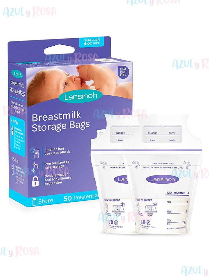BOLSAS DE ALMACENAMIENTO LECHE MATERNA 50 UND - 4 OZ LANSINOH 20449