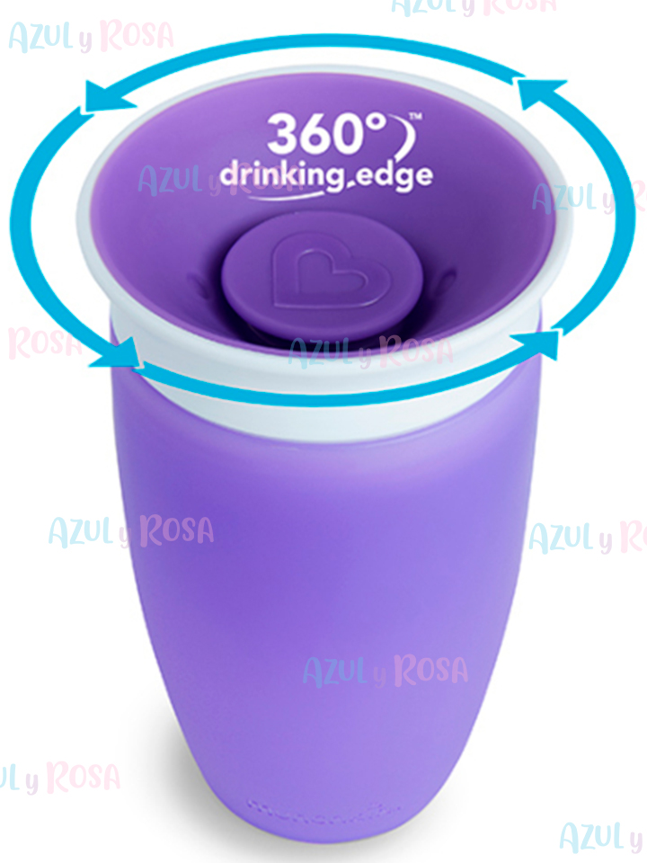 VASO ANTIDERRAME MIRACLE 360 10 OZ MORADO MUNCHKIN 51861 - Imagen 3