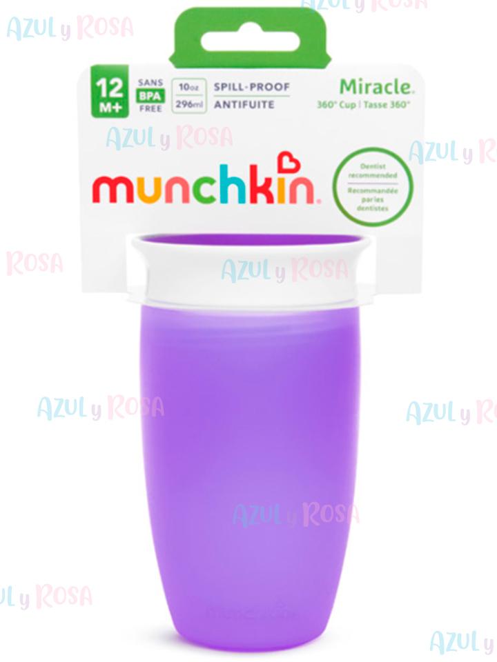 VASO ANTIDERRAME MIRACLE 360 10 OZ MORADO MUNCHKIN 51861 - Imagen 7