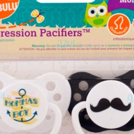 899602001658 BOY SET PACIFICADOR MOMMAS BOY - MUSTACHE 6-18M 2 PZAS ULUBULU