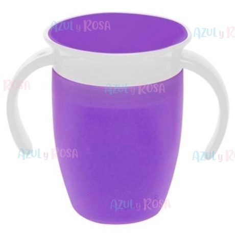 VASO ENTRENADOR MIRACLE 360 7 OZ MORADO  MUNCHKIN 51857