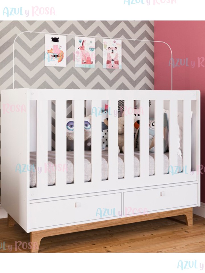 BY118NRMBC CUNA CON 2 GAVETAS