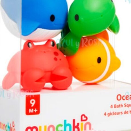 JUGUETES AMIGOS DEL OCEANO 4 PZAS MUNCHKIN 31205
