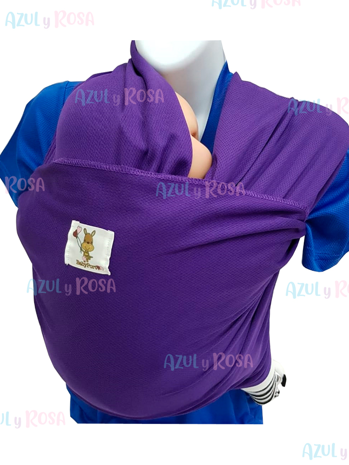FULAR MORADO ARTESANAL BP-009 - Azul y Rosa