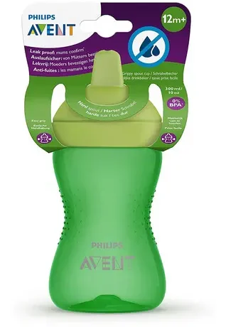 Vaso con Boquilla 12M-300ML Verde Avent SCF803/03