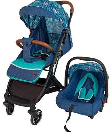 COCHE TRAVEL SYSTEM ACTIVE 3 EN 1 AZUL MELANGE CUTEBABIES 11018061