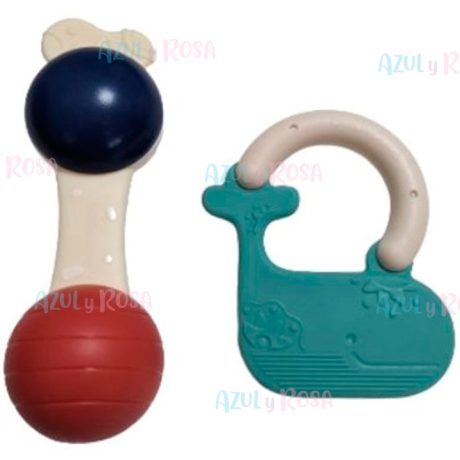 SONAJERO Y SONAJERO MORDEDOR SET 2 SNM-2