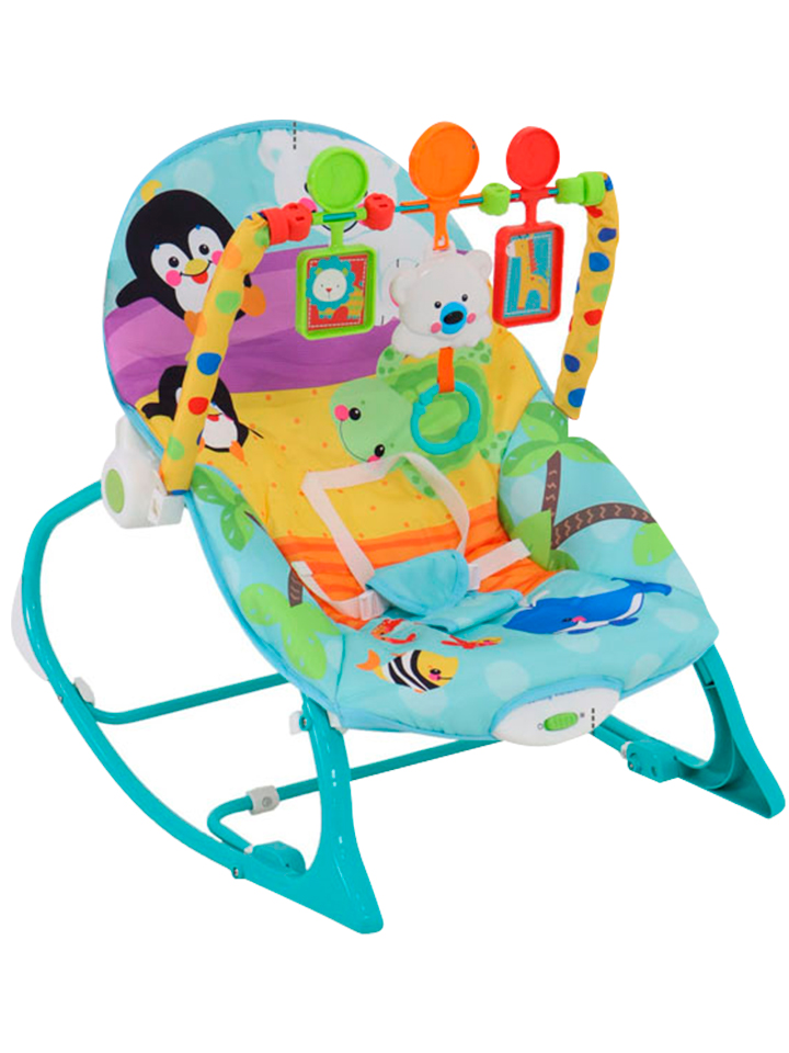 SILLA MECEDORA PARA BEBÉ AZUL IMP7079