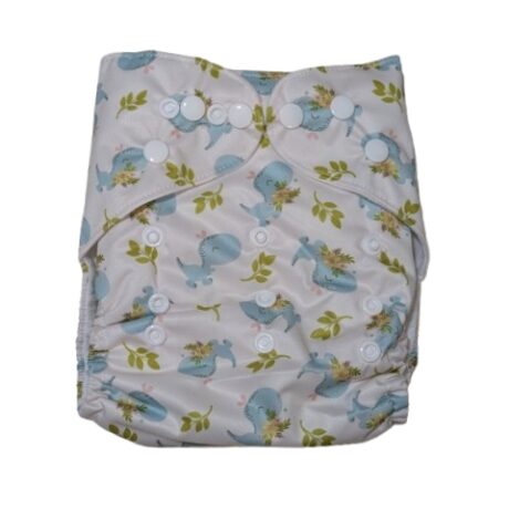 PAÑAL ECOLÓGICO BLANCO DINOSAURIO CELESTE JJ-217