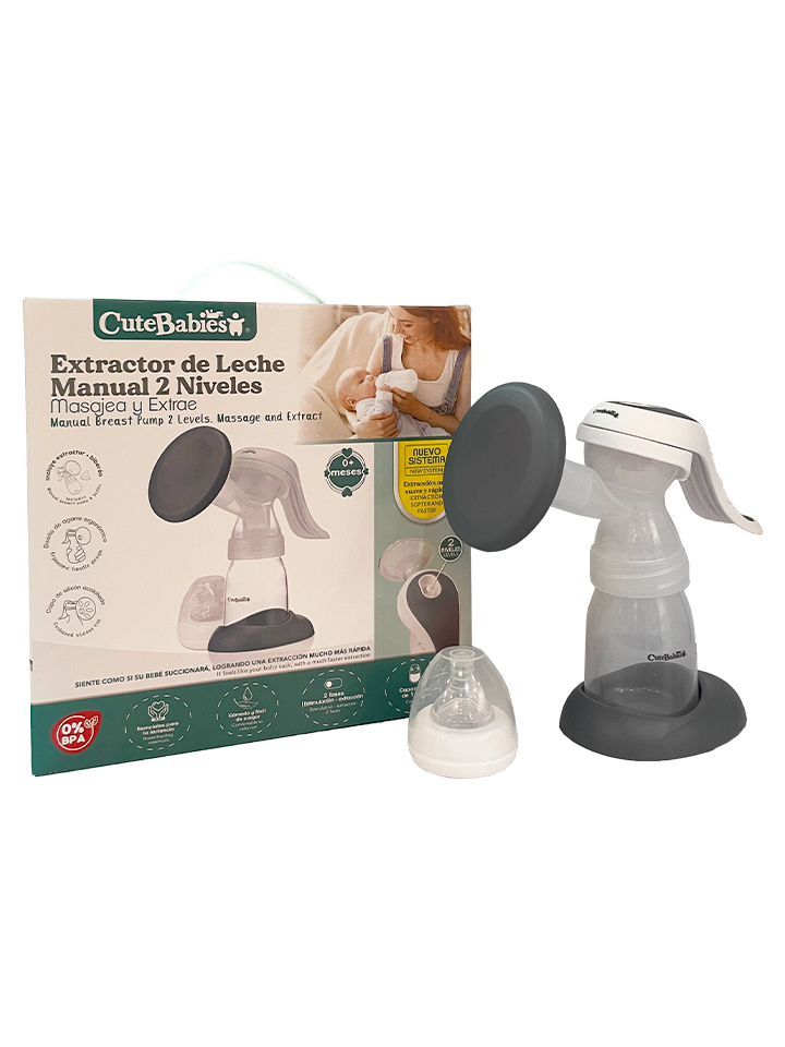EXTRACTOR DE LECHE MANUAL 2 EN 1 CUTEBABIES 01222050 - Imagen 6
