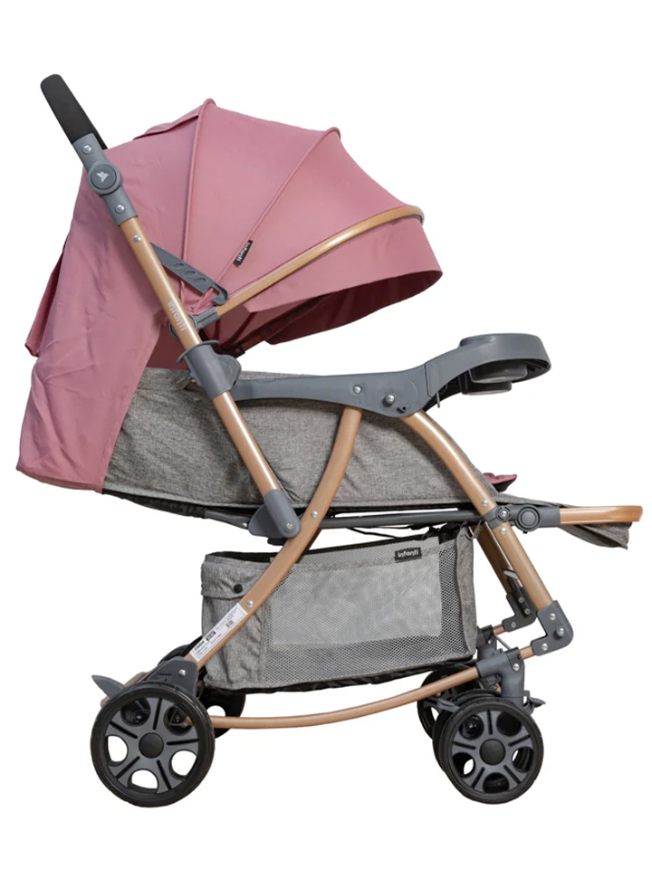 COCHE CUNA MECEDEOR GENOVA PINK GOLD INFANTI - Imagen 2