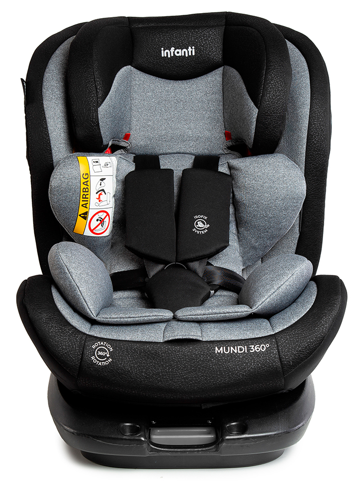 SILLA DE AUTO CONVERTIBLE MUNDI GRIS INFANTI HB36 -GREY MELANGE - Imagen 3