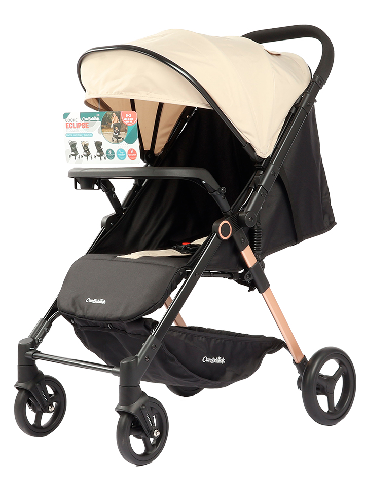 COCHE PARA BEBÉ ECLIPSE BEIGE CUTEBABIES 11010102 - Imagen 3