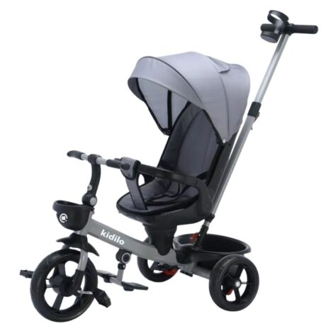 Coche Triciclo Deluxe 3 en 1 French Gray