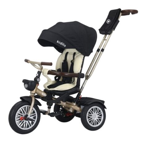 COCHE TRICICLO PARA BEBÉ PREMIUM BLACK