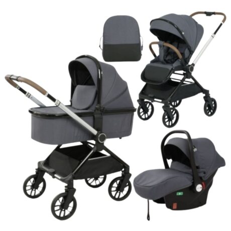 COCHE CUNA 3 EN 1 DARK GRAY D900-3B1