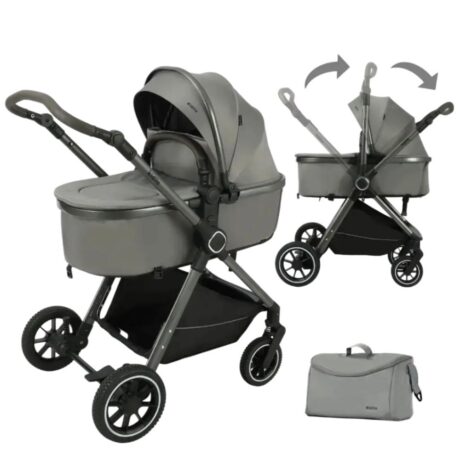 COCHE CUNA PARA BEBÉ GREY H5