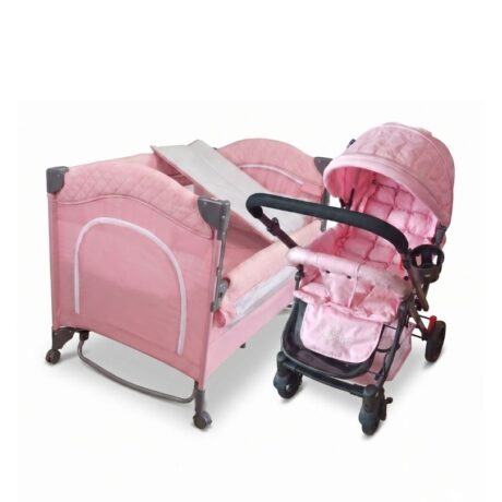 COMBO COLECHO – COCHE REVERSIBLE ROSADO