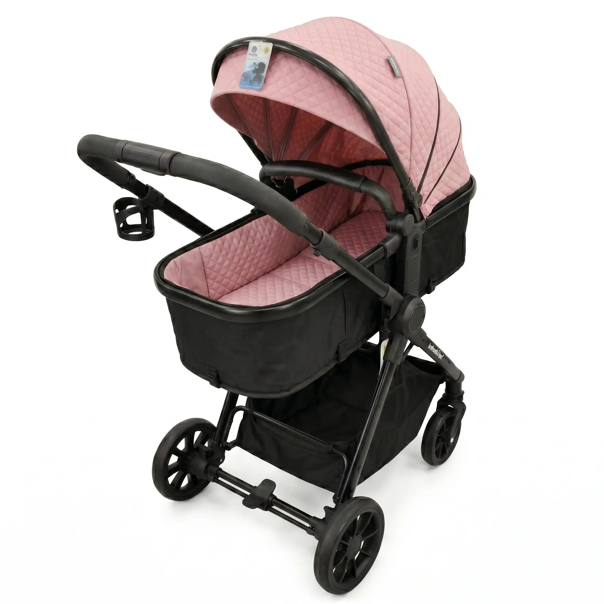 COCHE MOISES 2 EN 1 ROSADO C03-IMP7329-R