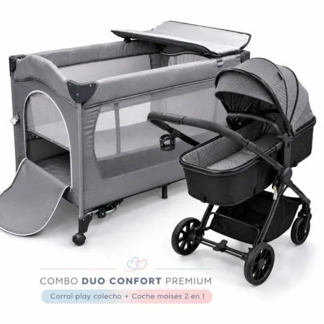 Combo Corral Play Colecho + Coche moises 2 en 1