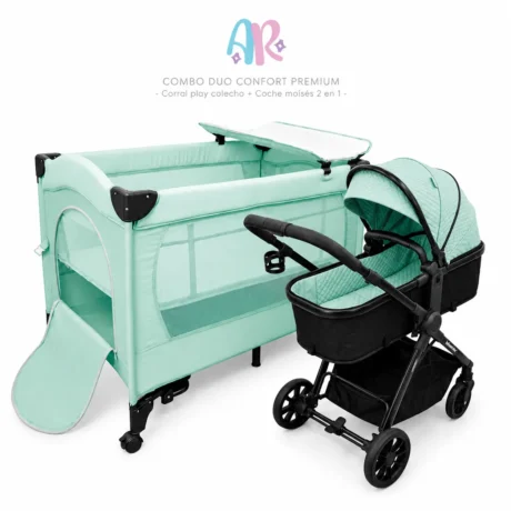Combo Corral Play Colecho + Coche moises 2 en 1