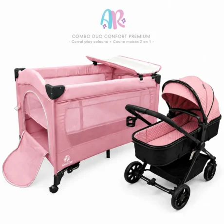 Combo Corral Play Colecho + Coche moises 2 en 1