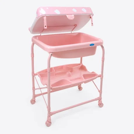 BAÑERA CON CAMBIADOR EDICION NIÑA-NUBES