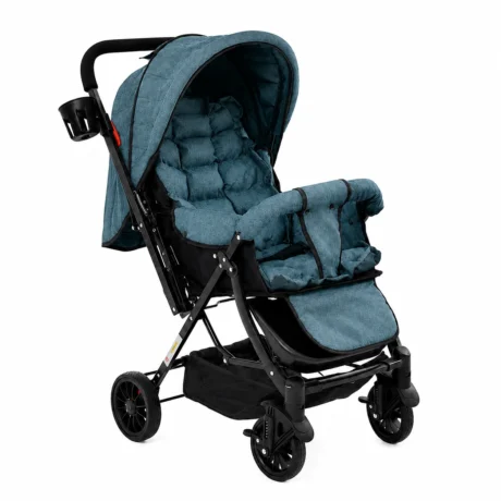 COCHE PARA BEBE REVERSIBLE AZUL OPACO C02-IMP7805-AO-166