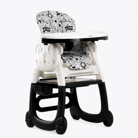 SILLA DE COMER ESCRITORIO 4 EN 1 NEGRA C08-IMP7302-N