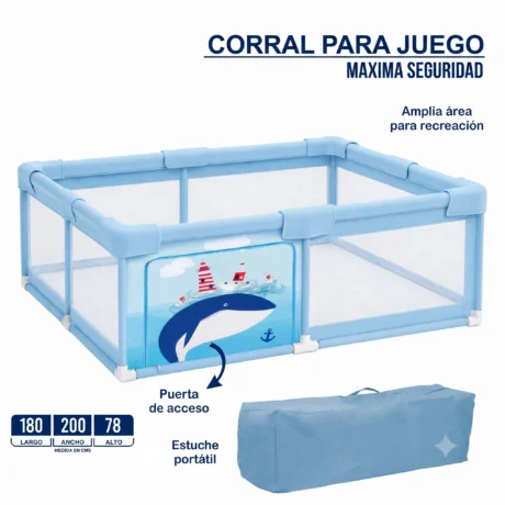 CORRAL PARA JUEGO C14-IMP7954-CB Edicion Ballena CELESTE