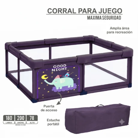 CORRAL PARA JUEGO C14-IMP7956-ME Edicion Elefante MORADO