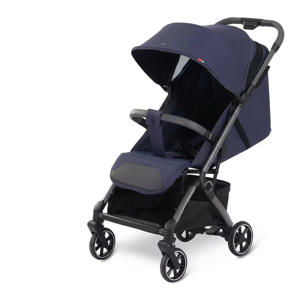 COCHE PARA BEBE COMPACTO MALETA A03 AZUL