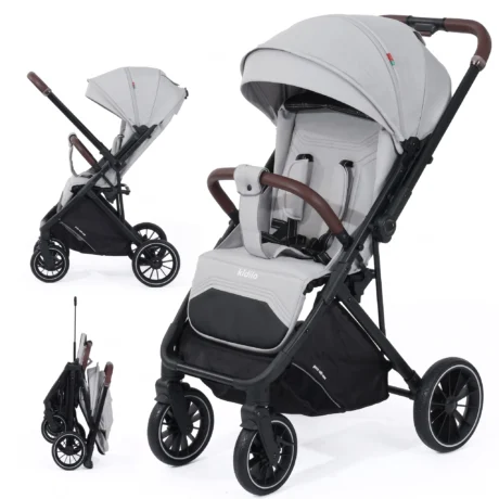 COCHE PARA BEBE REVERSIBLE COMPACTO MALETA 6530 GRIS